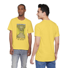 Do Not Question The Hallway T-Shirt — Retro Yellow Corridor Graphic Tee