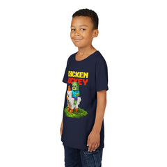 Youth Chicken Jockey Tee - Fun Gamer T-Shirt for Kids