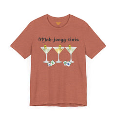 Mah-jongg-tinis  / Mahjong Martini graphics  / Unisex Jersey Short Sleeve Tee /  See Our Matching Tote Bags and Coffee Mugs