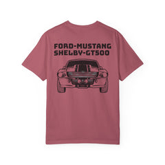 Ford Mustang Shelby GT500 Unisex T-Shirt - Classic Car Enthusiast Comfort Colors Garment Dyed Tee