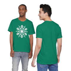 Let It Snow Galaxy Snowflake T-Shirt — Christmas Winter Starburst Tee