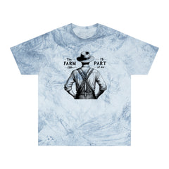 The Farm Is Part Of Me - Farmer Graphic Unisex Color Blast T-Shirt