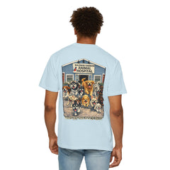 Lauren McGowan Front Logo Back Graphic Baldwin Harbor Animal Hospital "Who Let the Dogs Out?" Tee
