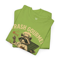 Trash Gourmet Unisex Heavy Cotton Tee, Funny Graphic T-Shirt, Quirky Casual Wear, Unique Gift for Food Lovers, Eco-Friendly Apparel