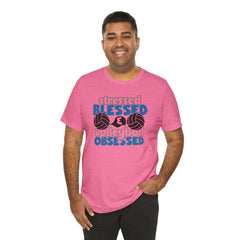 Stressed Blessed Volleyball Obsessed Shirt,Unisex Tee,graphic t shirt,gift for her,gift for him,volleyball team,playergift,fangift,Coachgift
