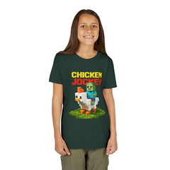 Youth Chicken Jockey Tee - Fun Gamer T-Shirt for Kids
