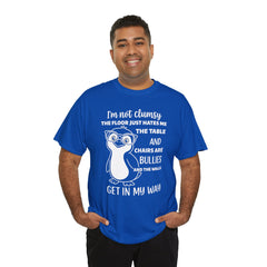 Clumsy Funny Penguin Graphic Tee | Unisex Heavy Cotton Tee | Great Gift for Animal Lovers, Birthdays, Casual Wear, Humorous Gifts, Everyday Style