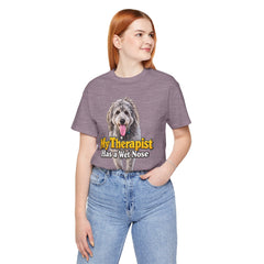 My Therapist Has A Wet Nose Personalized with your dog(s) image T-Shirt