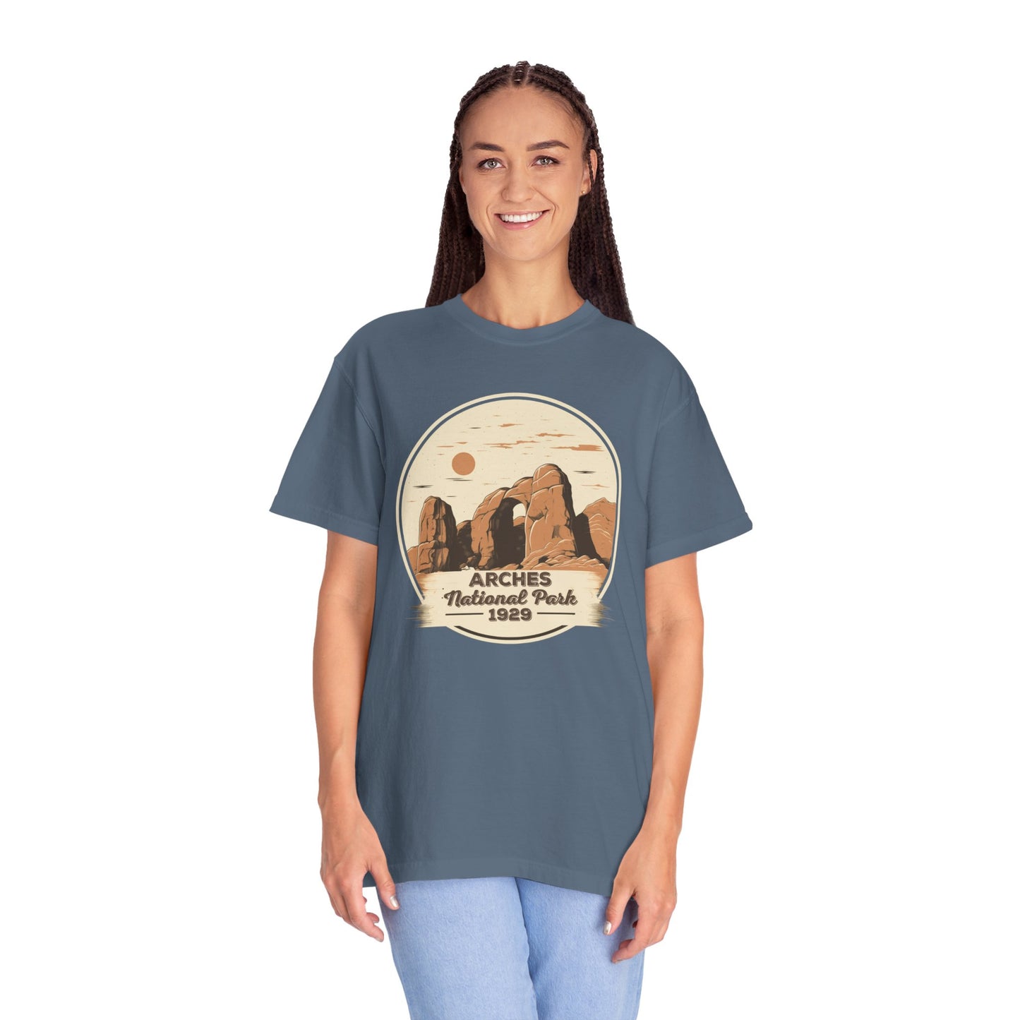 Arches National Park Graphic, Comfort Colors Soft Relaxed Fit Unisex Garment-Dyed T-shirt