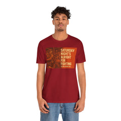Music Inspired Unisex Tee - Saturday Nights All Right For Fighting Graphic
