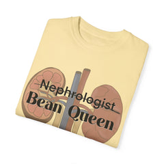 Nephrologist Bean Queen, Graphic Unisex Garment-Dyed T-shirt