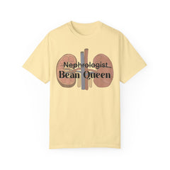 Nephrologist Bean Queen, Graphic Unisex Garment-Dyed T-shirt