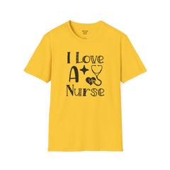 I Love A Nurse - Unisex Softstyle T-Shirt | Nurse Awareness,Gift For Him,Scrubs Lover,Hospital Staff,Gift For Her,RN, Registered Nurse