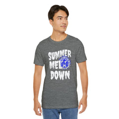 Summer Meltdown Graphic Tee — "Summer Melt Down" Sun Design