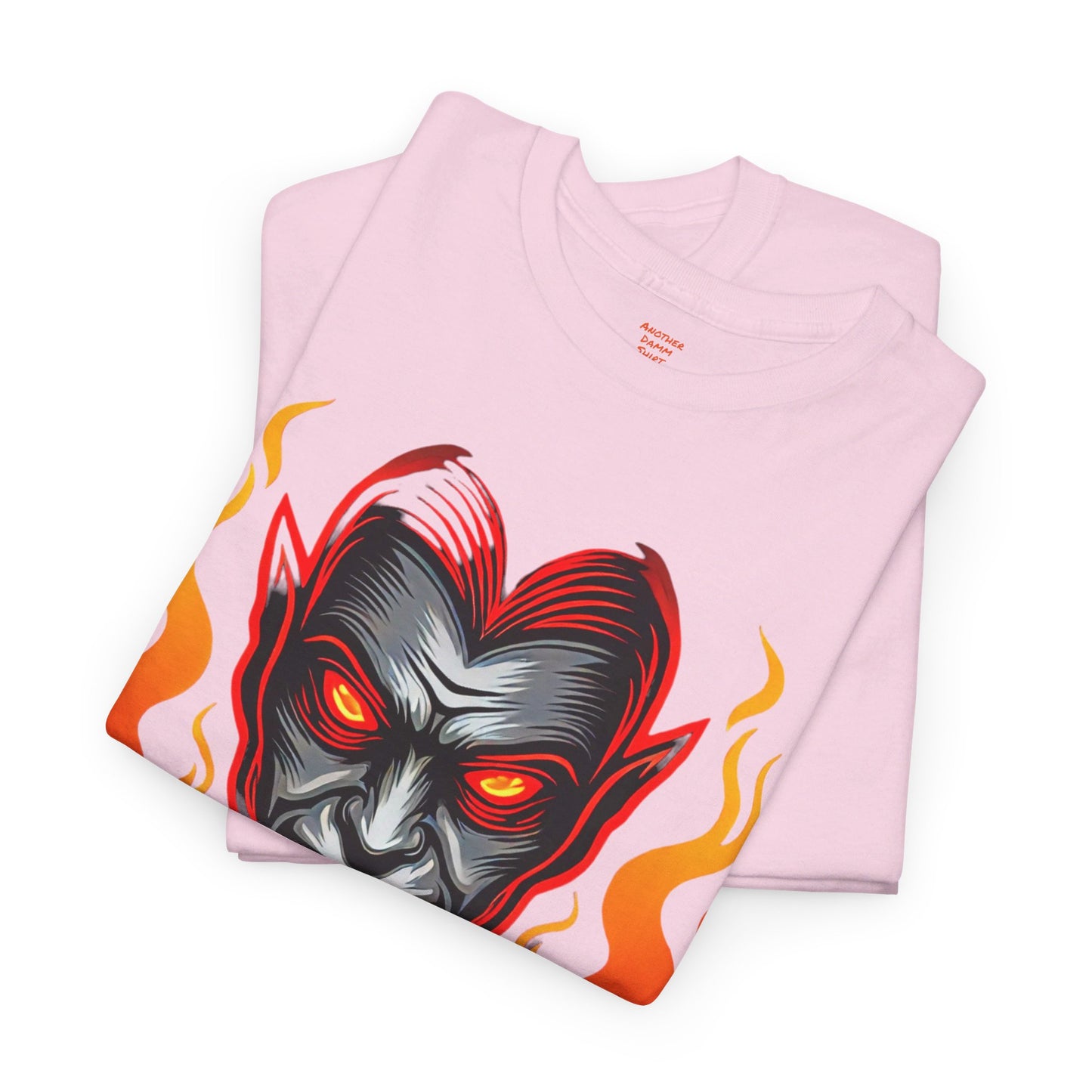 Flaming Fire Vampire - Graphic Unisex Heavy Cotton Tee