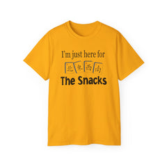 I'm Just Here For the Snacks Mahjong Tiles Unisex Ultra Cotton Tee / See our matching Coffee Mugs