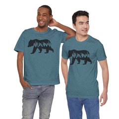 Nature-Inspired Bear Graphic Tee, Outdoor Adventure Shirt, Wilderness Apparel, Hiking Gift, Unisex Nature T-Shirt
