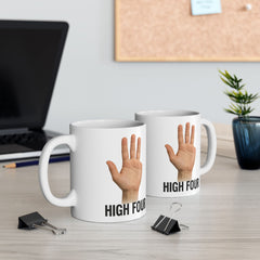 Funny Amputee High Four Ceramic Mug