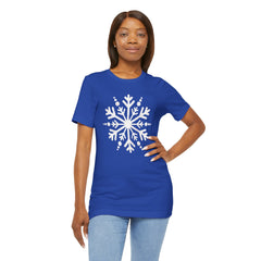 Let It Snow Galaxy Snowflake T-Shirt — Christmas Winter Starburst Tee