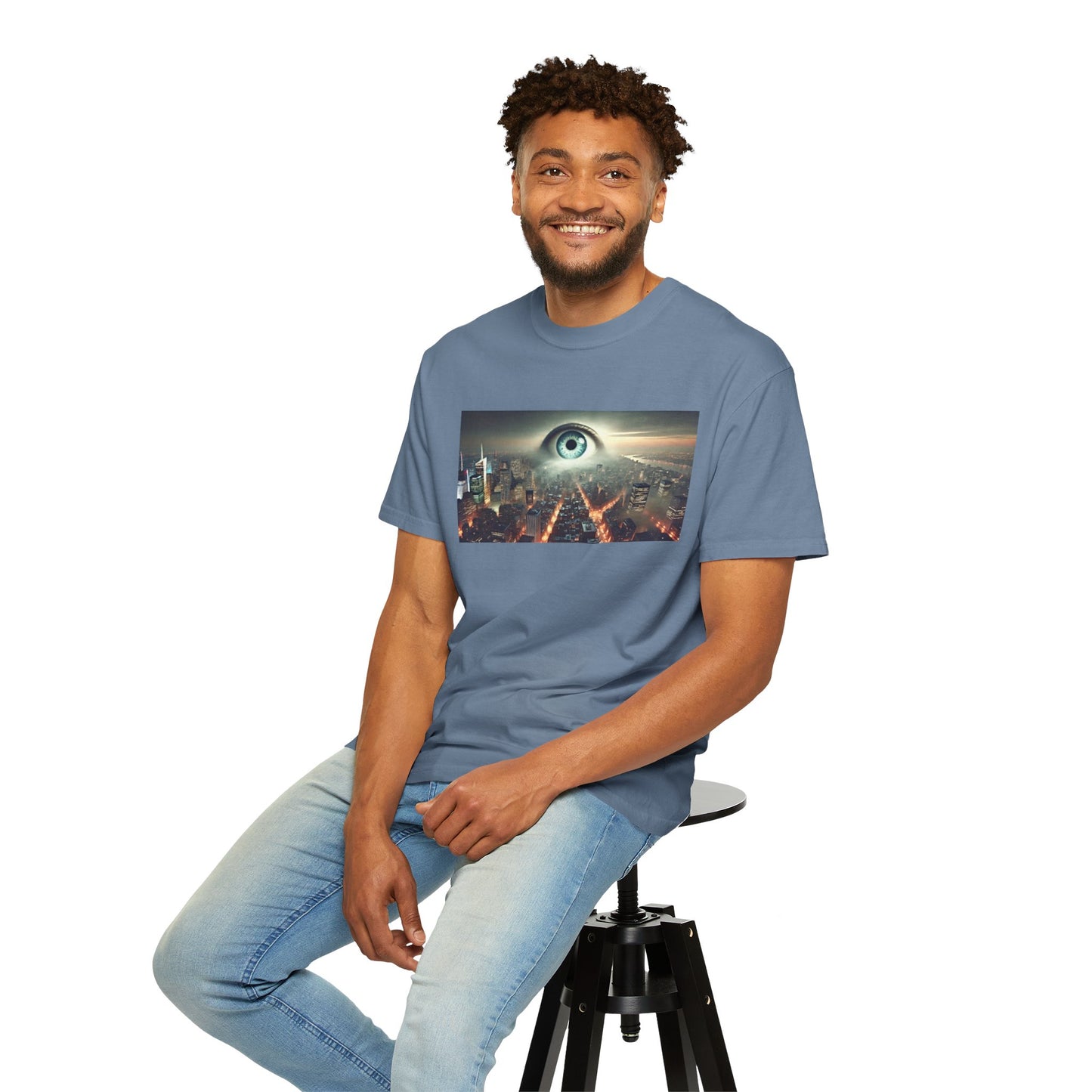 Alan Parsons Project Influenced Eye In The Sky Mural Graphic - Unisex Comfort Colors Shirt