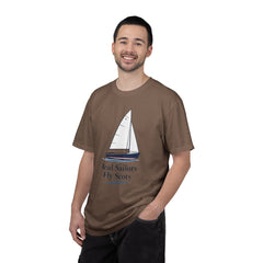 Hempstead Bay Sailing Club Graphic T-Shirt — "Real Sailors Fly Scots" Nautical Tee