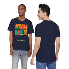 Summer Graphic Tee — Colorful Tropical "SUMMER" Typography T-Shirt