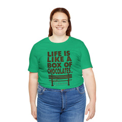 Inspirational Quote T-Shirt - Life is Like a Box of Chocolates