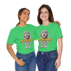 My Therapist Has A Wet Nose Personalized with your dog(s) image T-Shirt