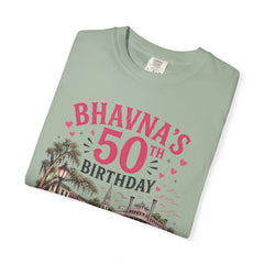 Bhavna Personalized 50th Birthday Girls Trip Savannah, Georgia T-Shirt
