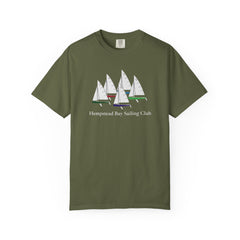 Hempstead Bay Sailing Club T-Shirt — Vintage Sailboat Race Day Tee