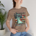 Statue Of Liberty, America The Beautiful, Unisex Jersey Short Sleeve Tee