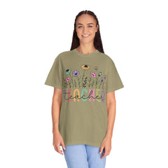 Floral Teacher Appreciation T-Shirt - Comfort Colors Soft