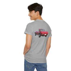 Red Corvette Summer Unisex Tee - I'm Vetted For Life Front and Back Image T Shirt