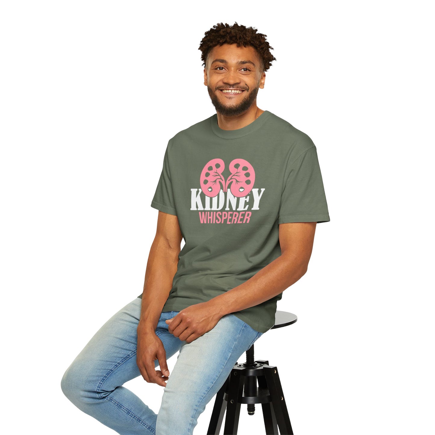 Kidney Whisperer Graphic Unisex Garment-Dyed T-shirt