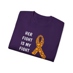 Her Fight Is My Fight Limb Difference Awareness - Unisex Ultra Cotton Tee | Amputee, Leg Amputee. Arm Amputee, Prosthetic Wearer Gift,
