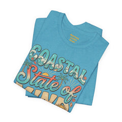Coastal State of Mind Tee — Retro Beach Graphic T-Shirt
