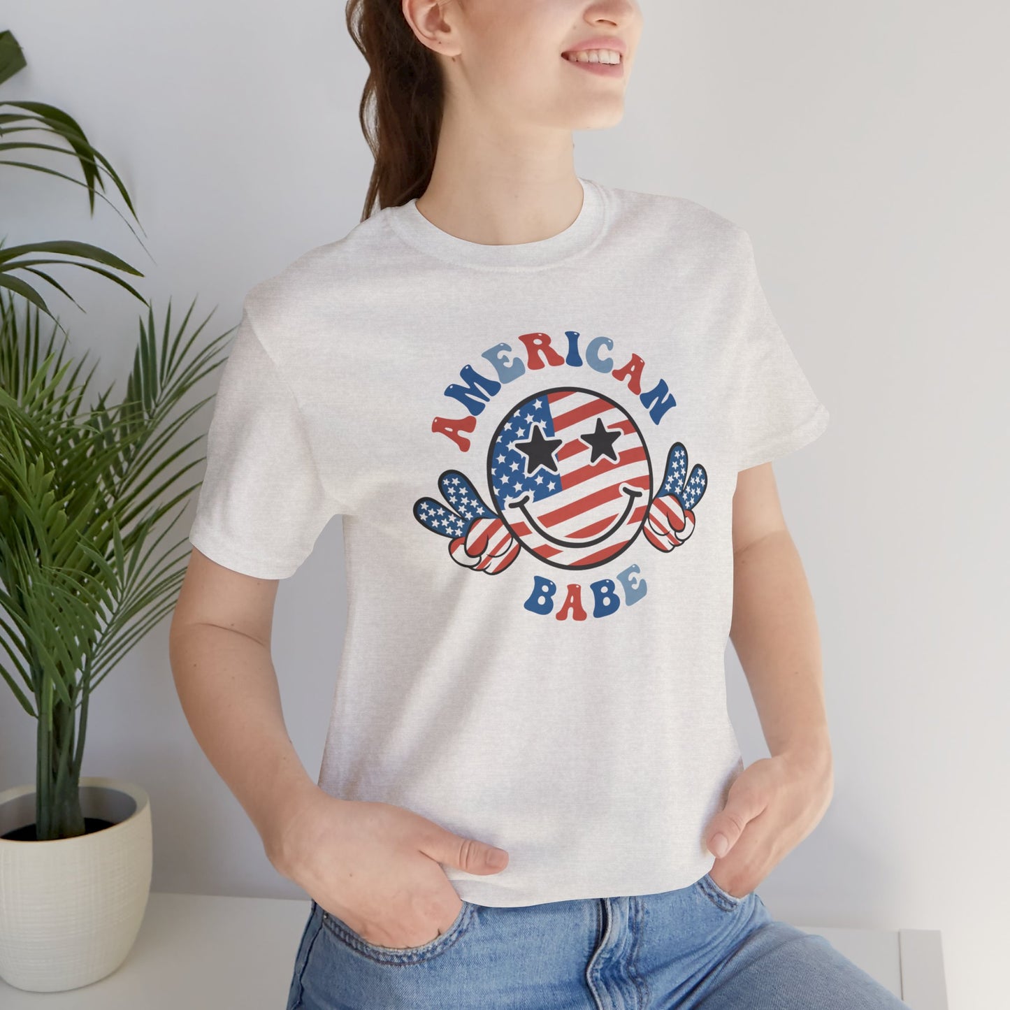 American Babe Graphic, Unisex Jersey Short Sleeve Tee