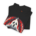 Fiery Fire Ghost - Graphic Unisex Heavy Cotton Tee