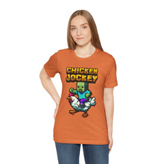 Video Game Chicken Jockey Tee - Unisex Short Sleeve T-Shirt