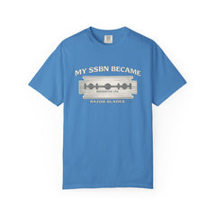 My SSBN Became Razor Blades Graphic Vintage Submarine Veteran Tee