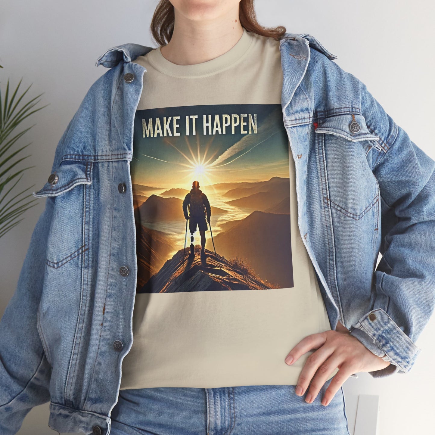 Amputee Make It Happen  - Unisex Heavy Cotton Tee