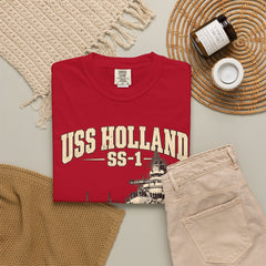 USS Holland SS-1 Submarine Vintage Graphic T-Shirt — Navy History Tee