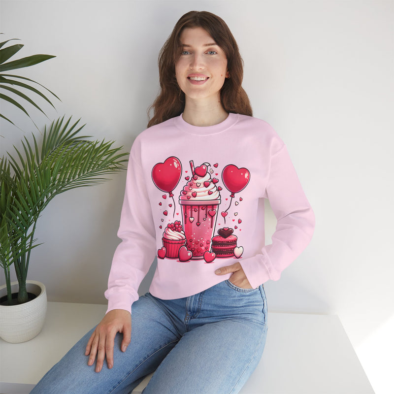 Woman's Coffee Is My Valentine - Unisex Heavy Blend™ Crewneck Sweatshirt