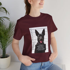 K9 Mugshot Personalized with your Dog T-Shirt
