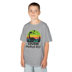 Cousin Saurus Rex Kids Tee - Fun Dino T-Shirt, Kids Birthday Gift, Toddler Dino Merchandise, Summer Playwear, Adventure Clothing