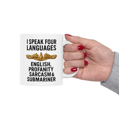 Submarine Officer Language Lover Mug | Ceramic Coffee Cup 11oz 15oz