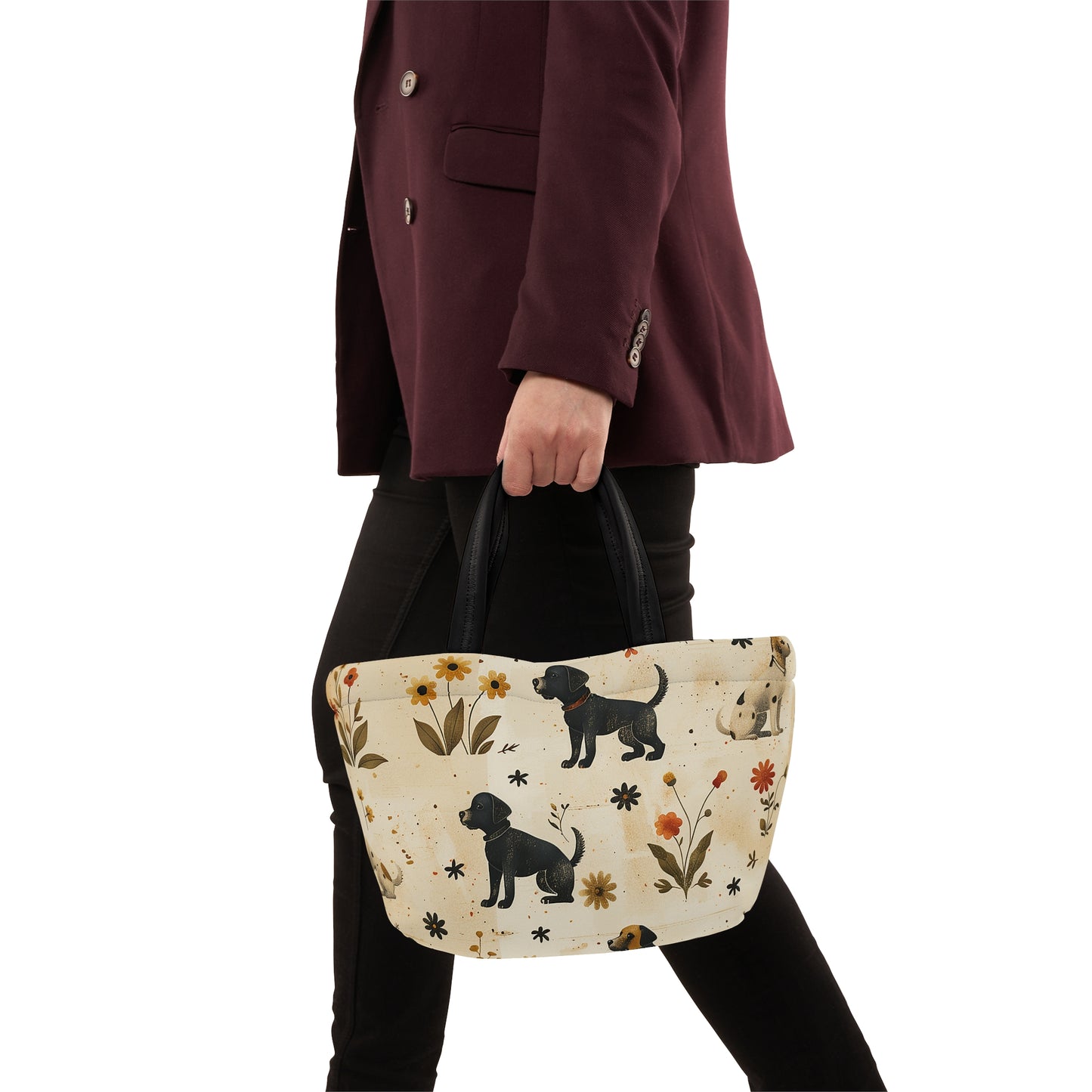 Flowers And Dogs - Lunch Bag