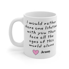 I would rather share one lifetime with you | LOR Movie Quote,Valentine Gift,Gift For Him,Anniversary Gift,Boyfriend Gift,Husband Gift