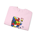 Cracked Rubik's Cube Unisex Heavy Blend™ Crewneck Sweatshirt