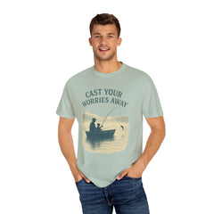 Fishing Vibe Unisex Garment-Dyed T-Shirt, Casual Wear, Outdoor Activities, Gift for Fisherman, Relaxation Tee, Summer Style